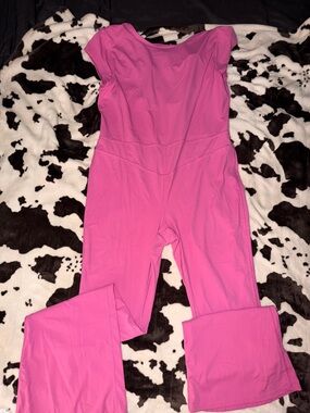 Joy Lab (Target) Cap Sleeve Flare Jumpsuit – Pink | Size XL